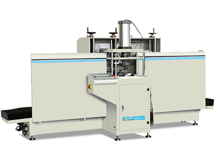 鋁型材自動走刀式銑榫機